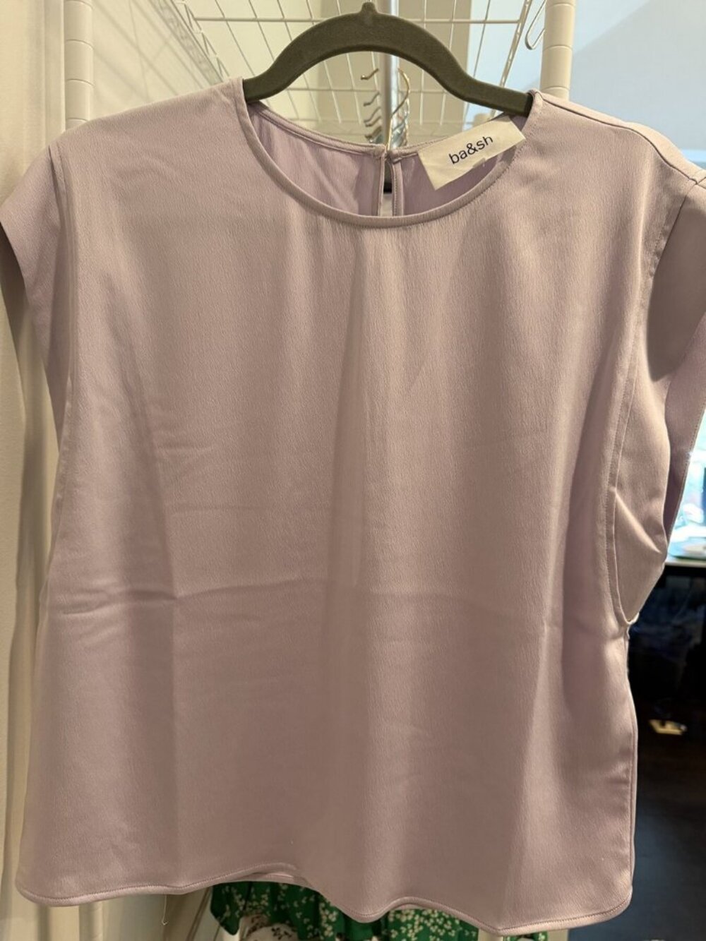 ba&sh Lilac Keyhole Top Size 2 - Picture 1 of 4